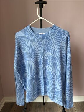 Vineyard Vines Light Blue Palms Knit Sweater